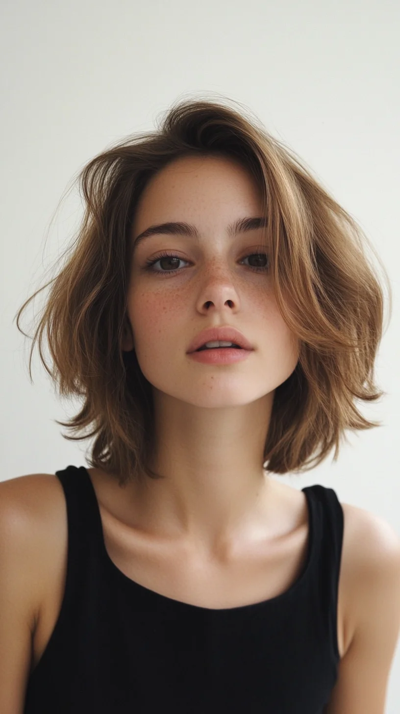 Effortlessly Chic: The Modern Textured Bob