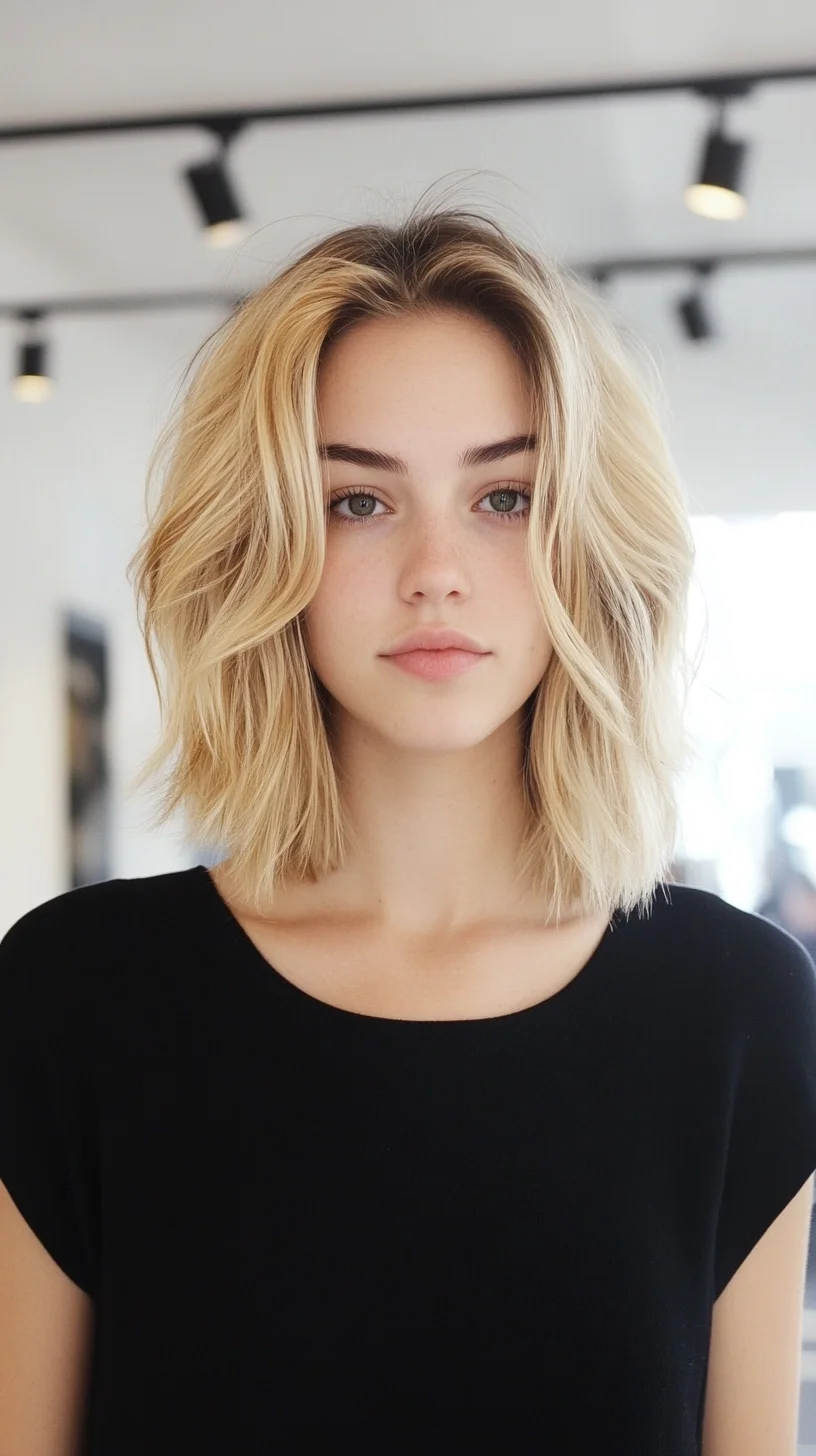 Effortlessly Chic: The Modern Textured Bob