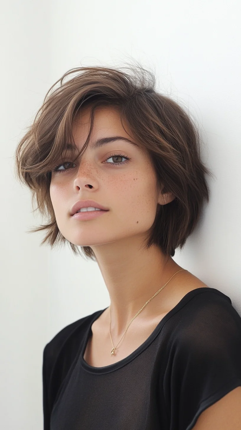 Effortlessly Chic: The Modern Textured Bob