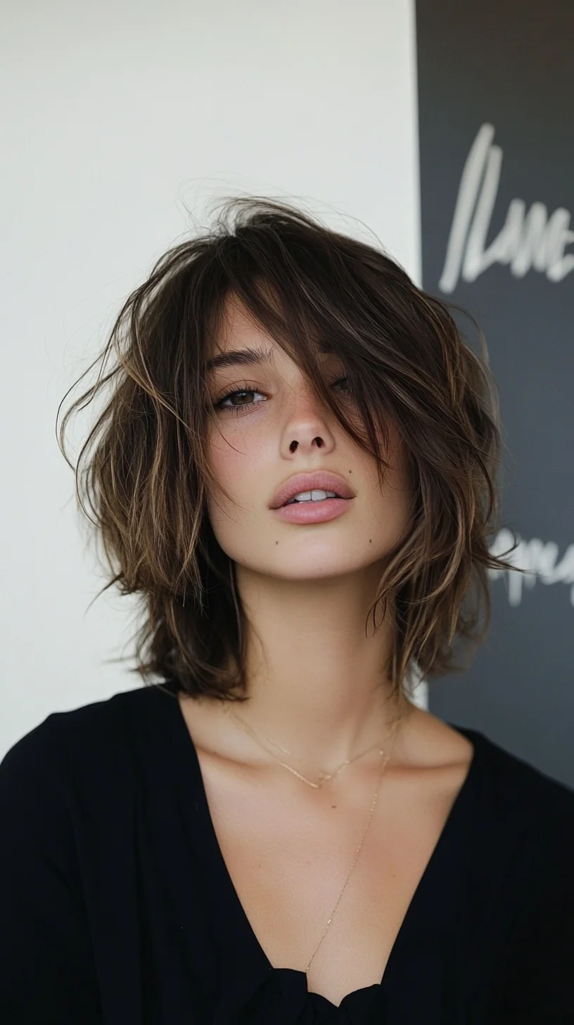 Effortlessly Chic: The Modern Textured Bob