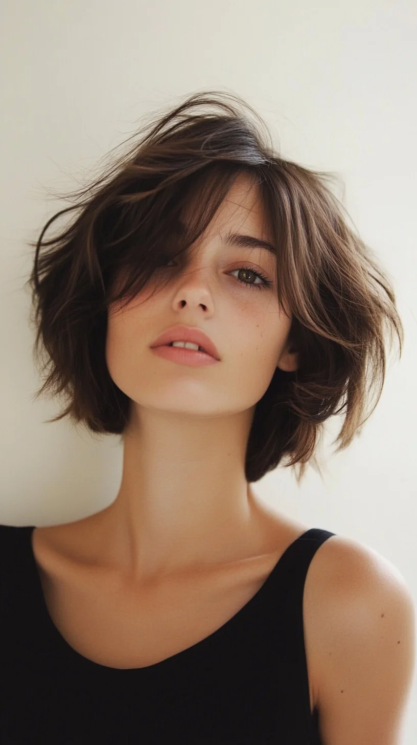 Effortlessly Chic: The Modern Textured Bob