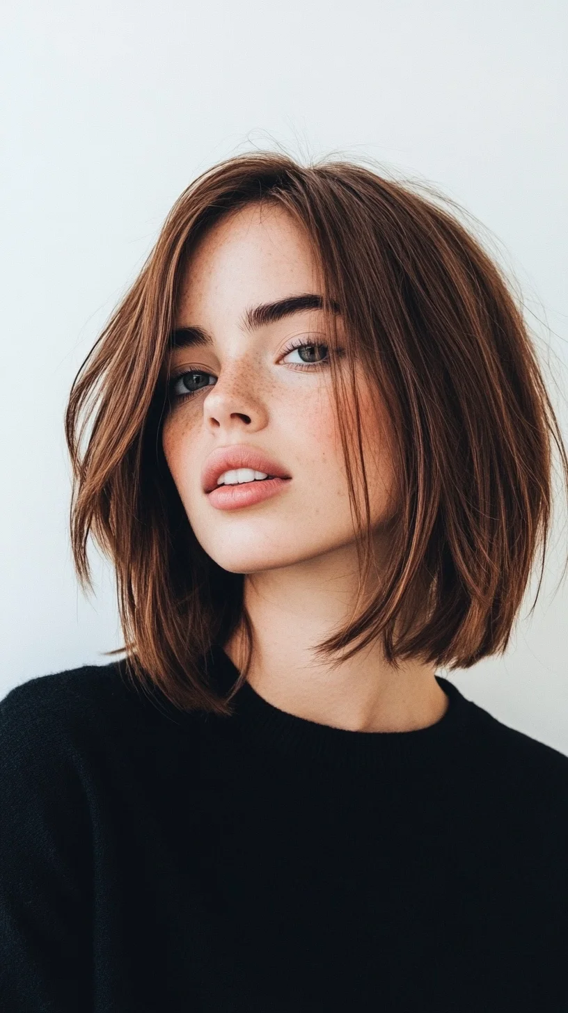 Effortlessly Chic: The Modern Textured Bob