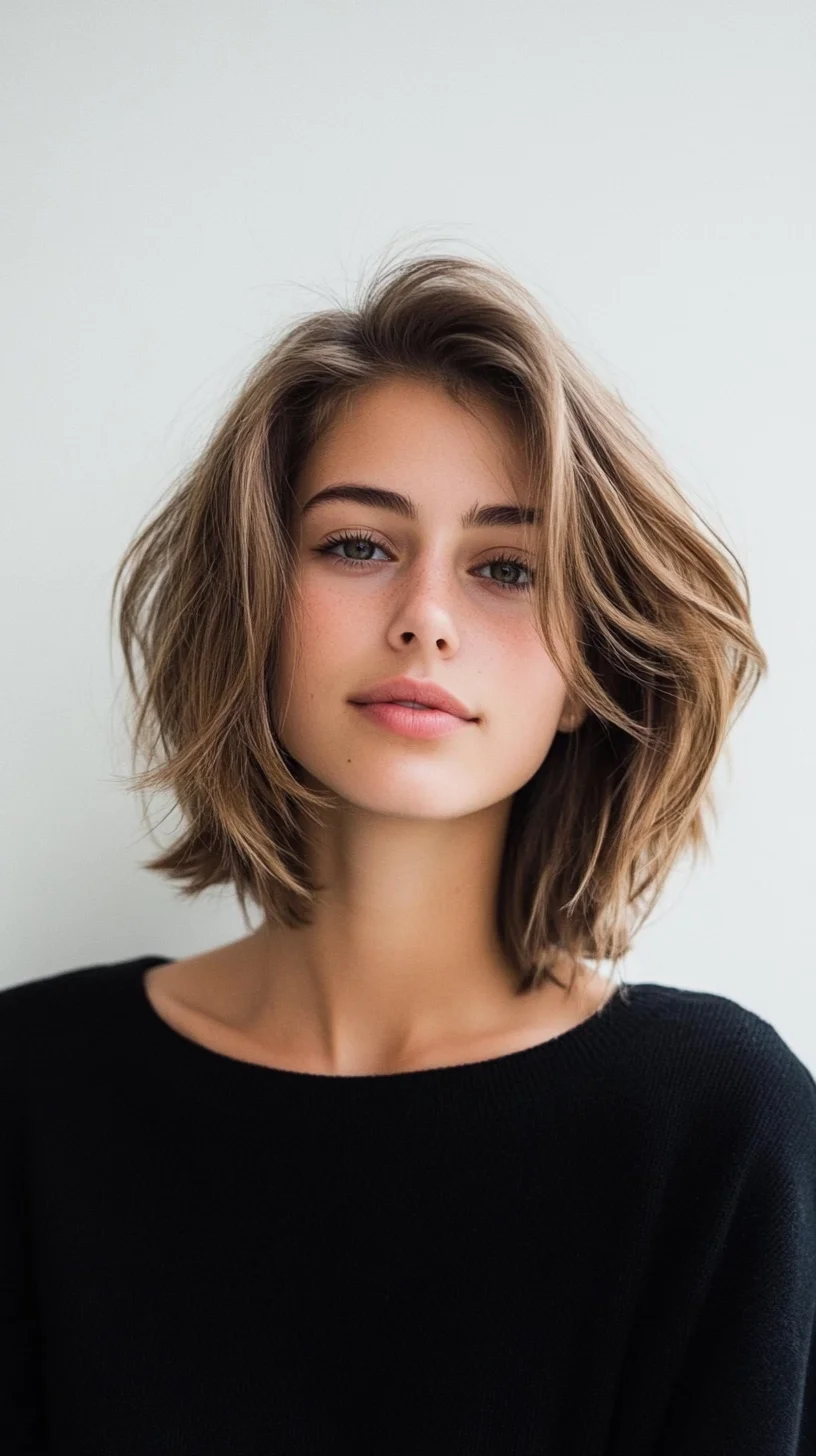 Effortlessly Chic: The Modern Textured Lob