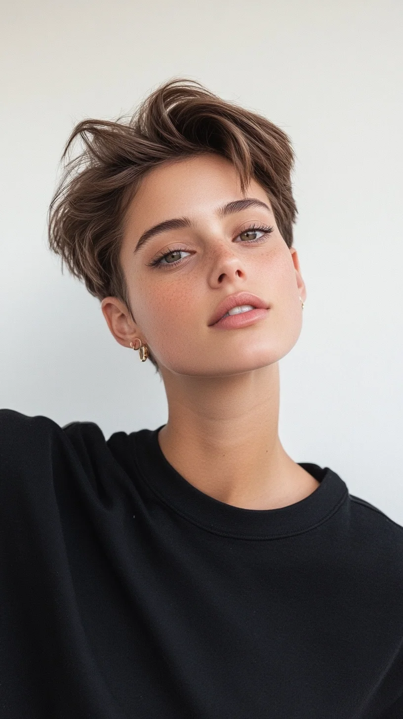 Effortlessly Chic: The Modern Textured Pixie