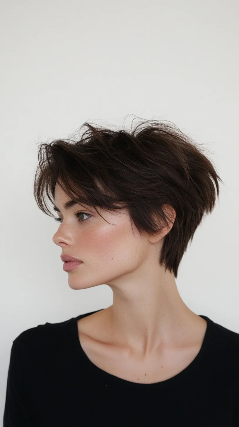 Effortlessly Chic: The Modern Textured Pixie Cut