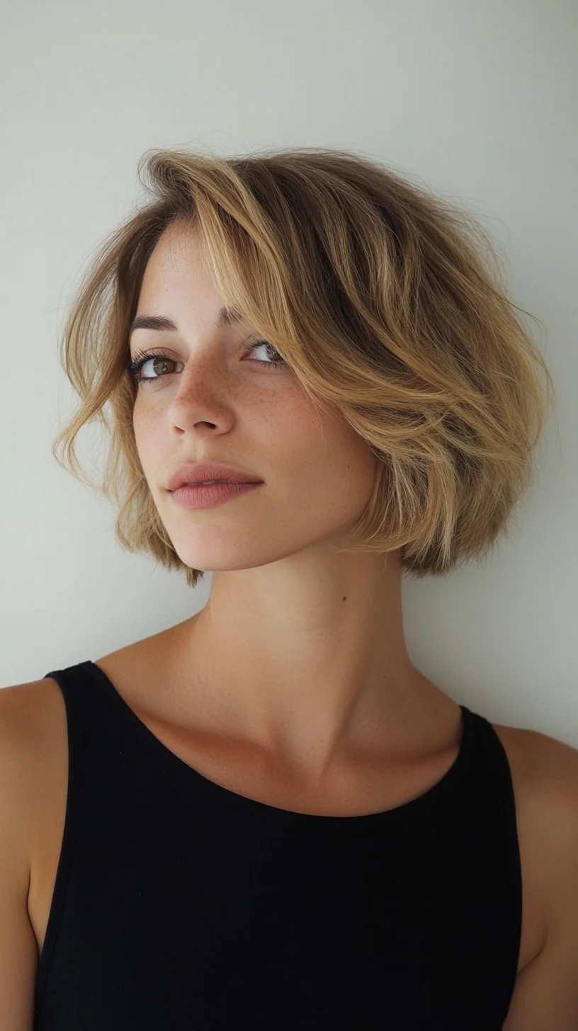 Effortlessly Chic: The Modern Tousled Bob