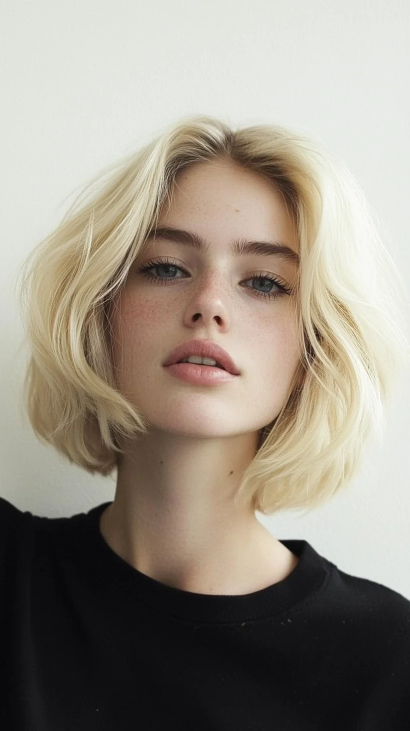 Effortlessly Chic: The Modern Wavy Bob