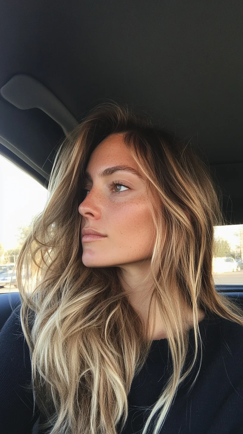 Effortlessly Chic: The Perfect Long Layered Beach Wave Hairstyle