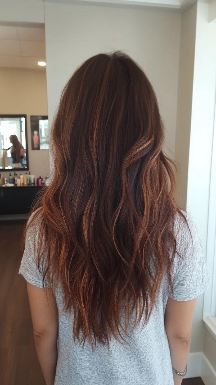 Effortlessly Chic The Perfect Long Wavy Hair with Luscious Highlights