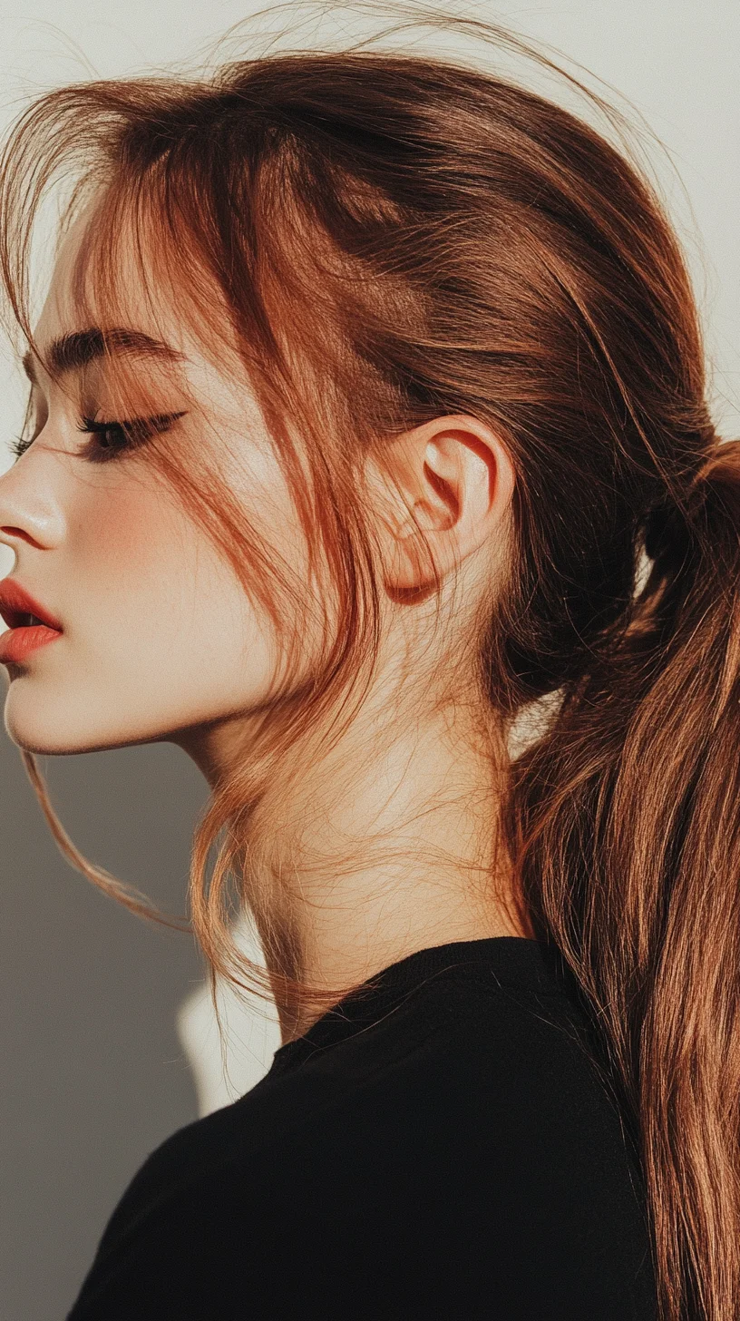 Effortlessly Chic The Perfect Low Ponytail with Face-Framing Layers