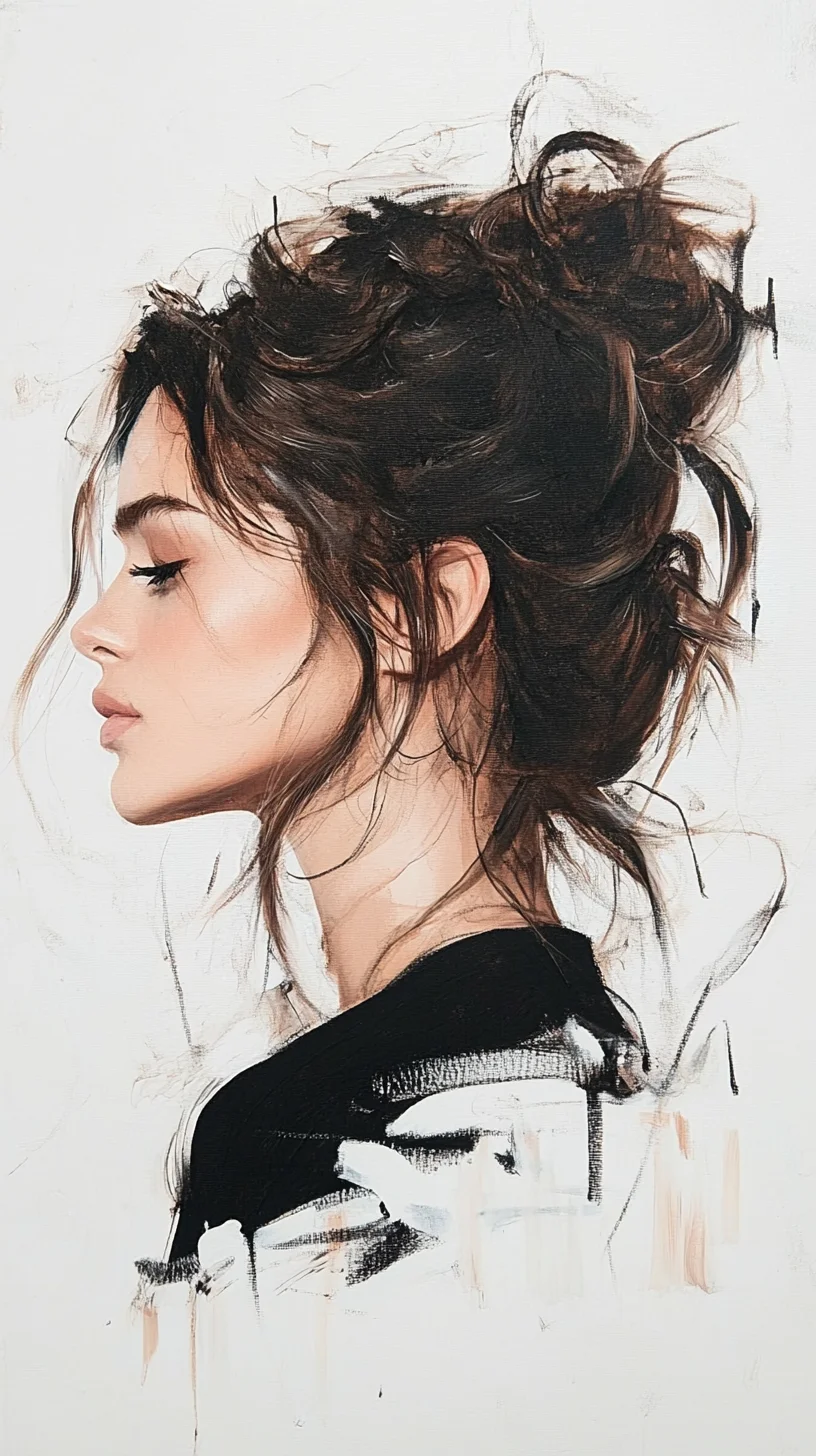 Effortlessly Chic The Perfect Messy Bun for Everyday Elegance