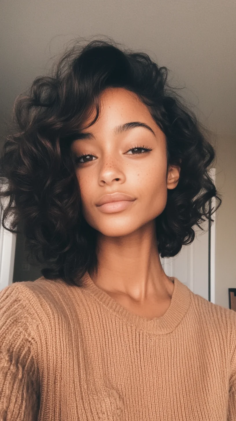 Effortlessly Chic The Playful Curly Bob for a Modern Look