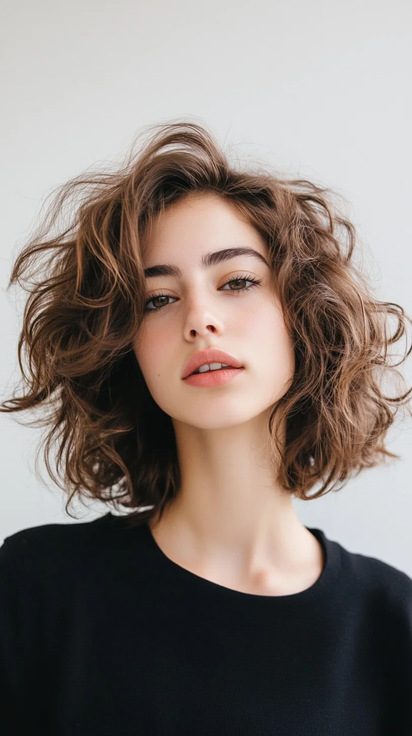 Effortlessly Chic: The Playful Textured Bob