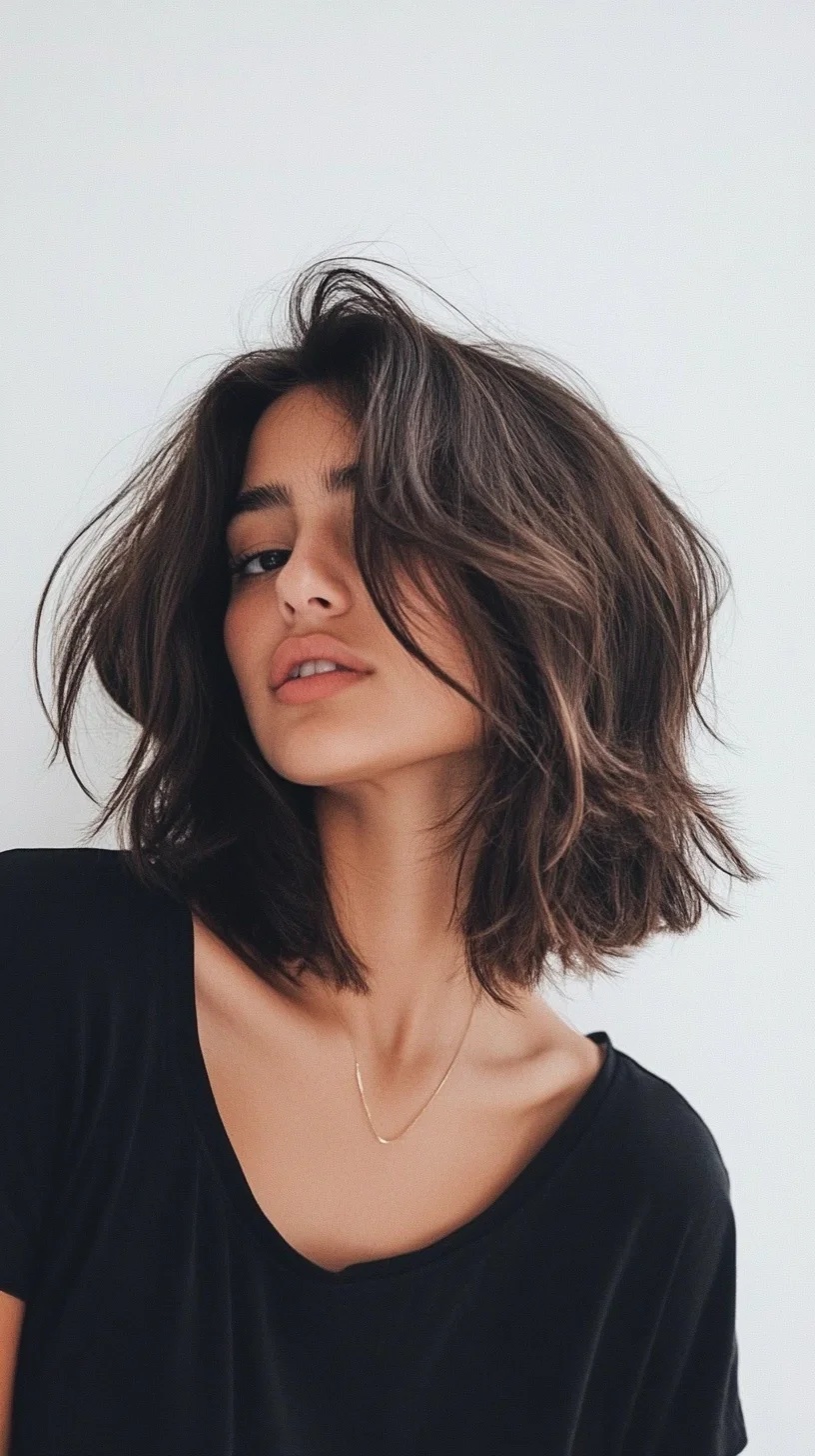 Effortlessly Chic: The Playful Textured Lob