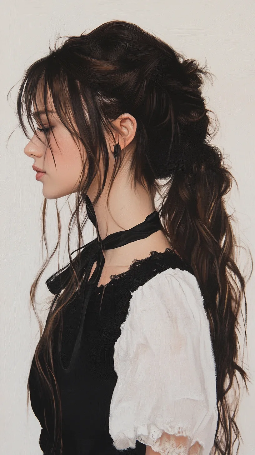 Effortlessly Chic The Romantic Half-Up, Half-Down Ponytail