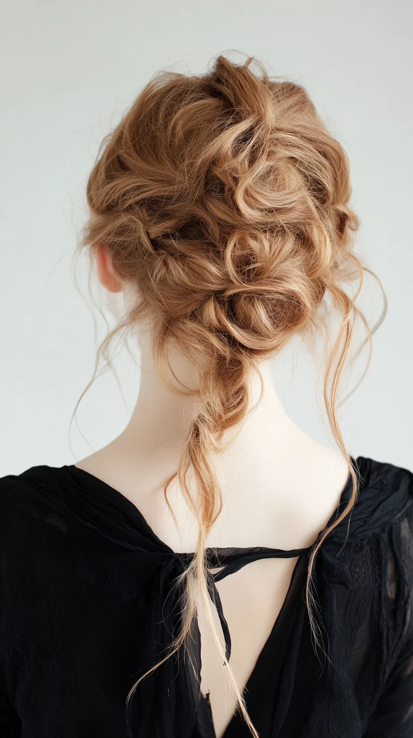 Effortlessly Chic The Romantic Messy Bun with Soft Waves