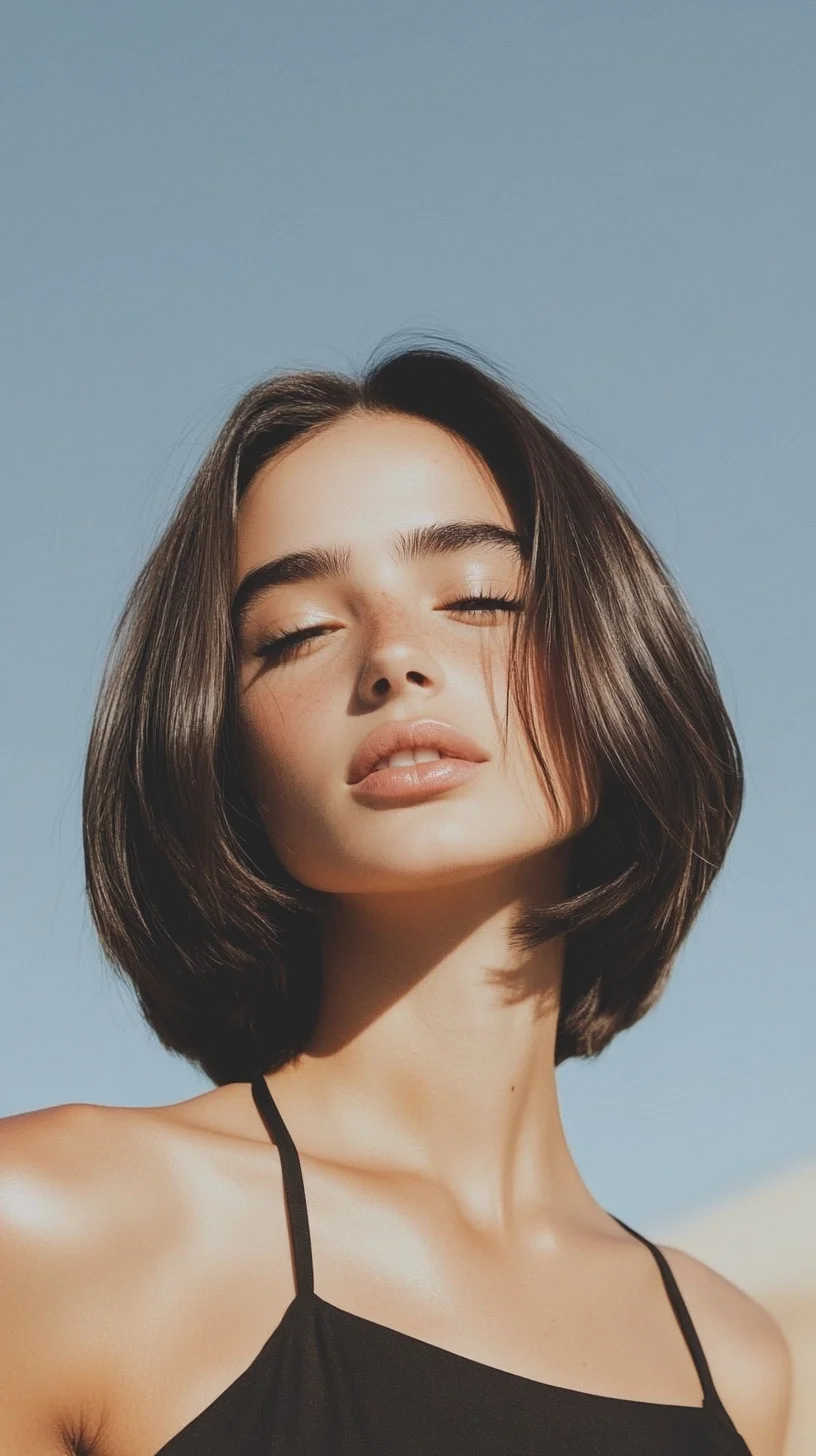 Effortlessly Chic The Sleek Lob for Modern Elegance