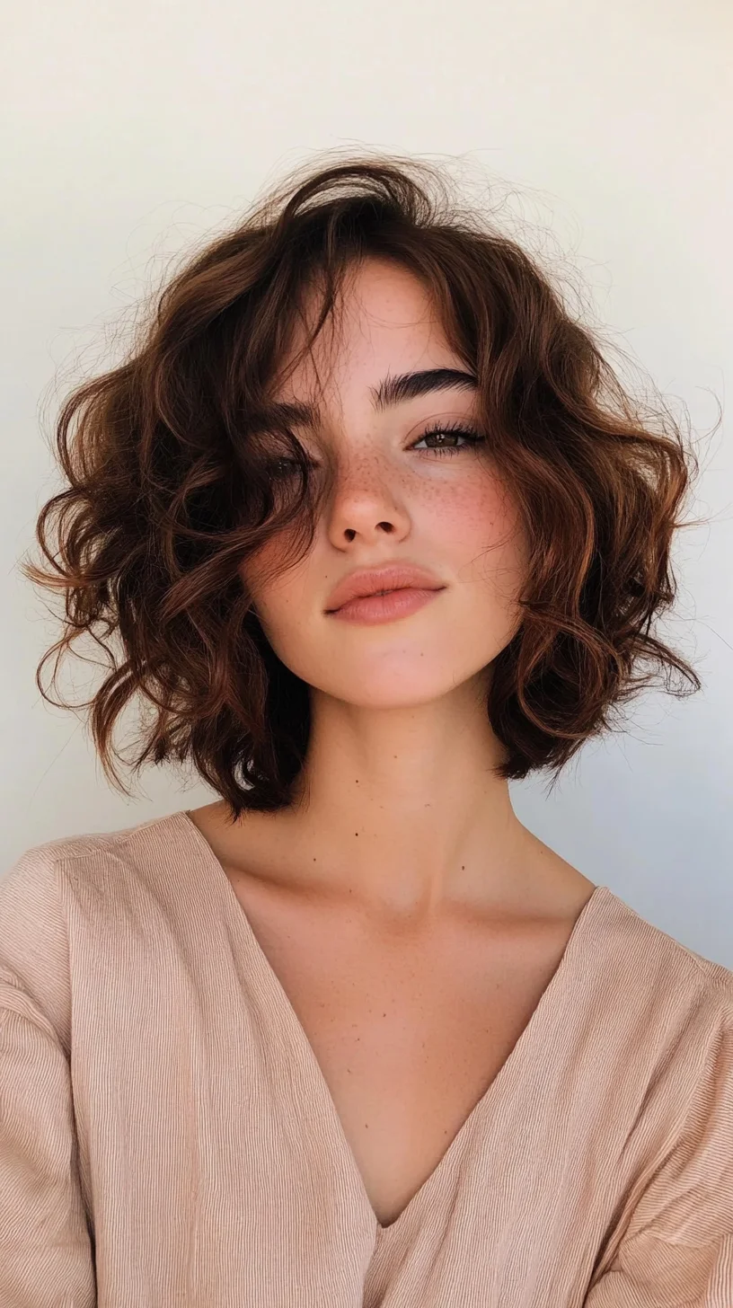 Effortlessly Chic The Soft, Curly Bob