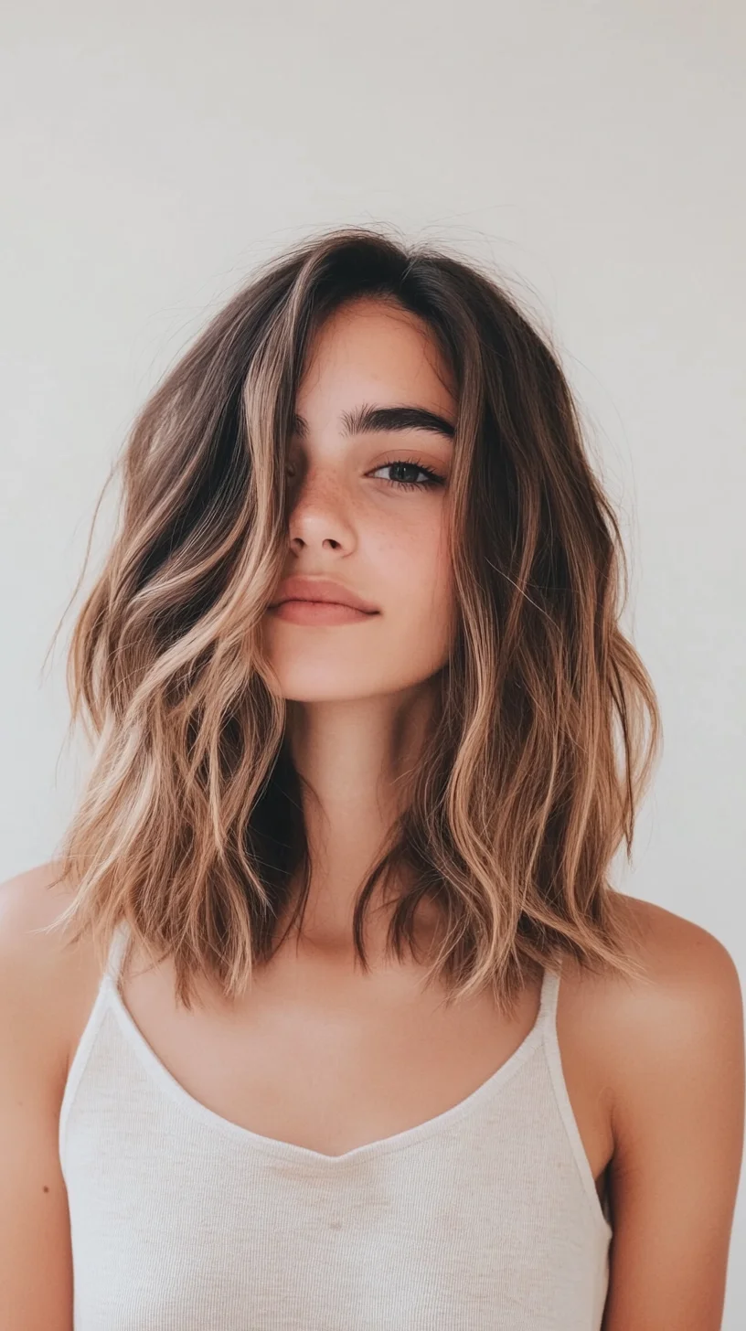 Effortlessly Chic The Sun-Kissed Beach Waves Bob