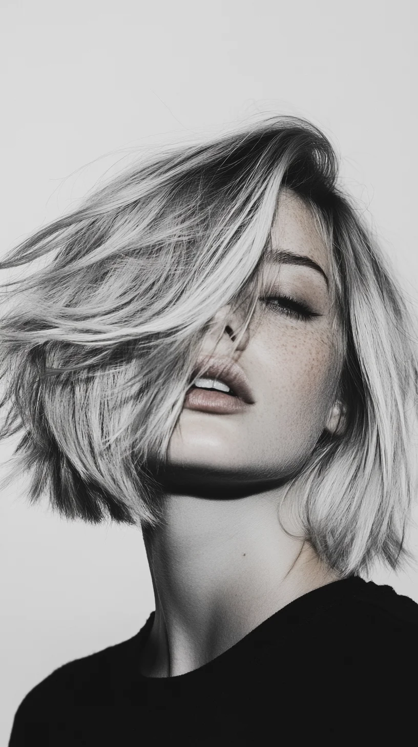 Effortlessly Chic The Textured Angular Bob