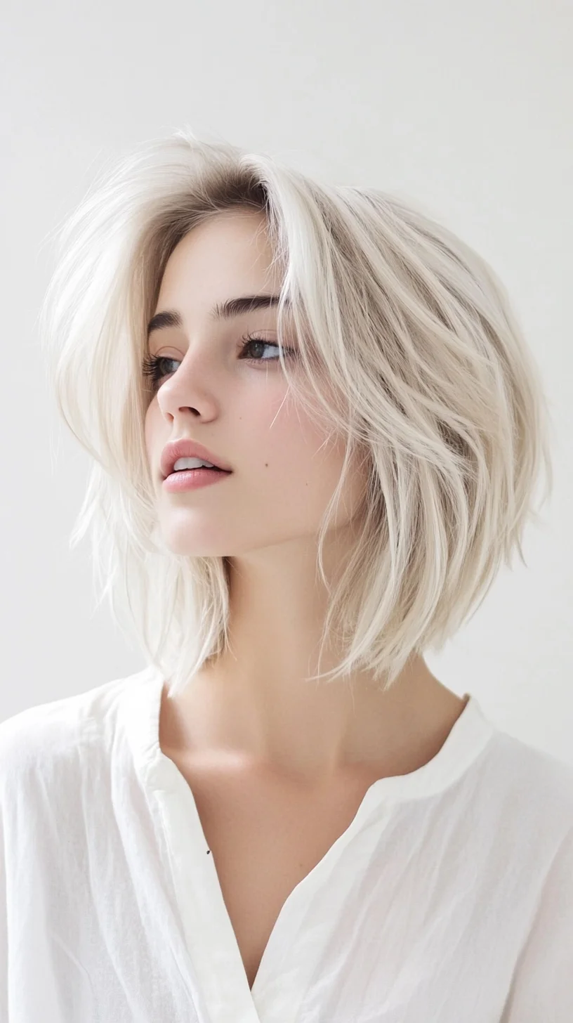 Effortlessly Chic The Textured Blonde Bob That Reigns Supreme