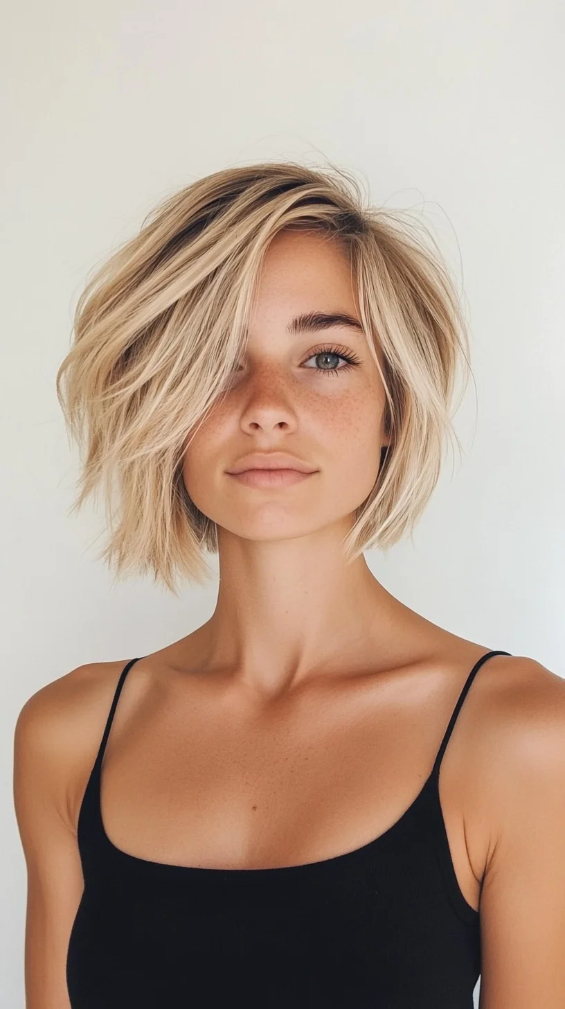 Effortlessly Chic The Textured Bob for Modern Elegance