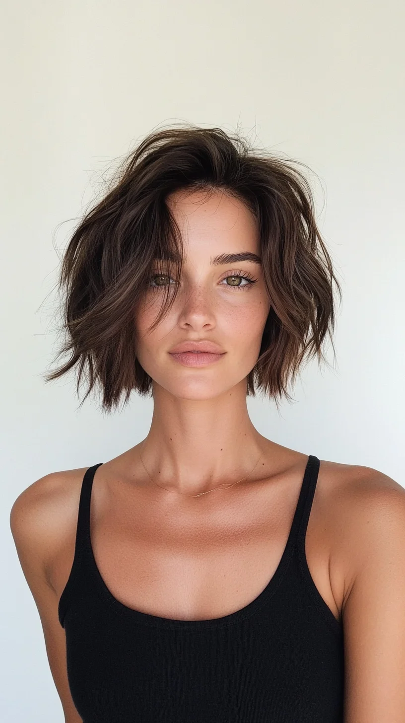 Effortlessly Chic The Textured Bob for Modern Elegance