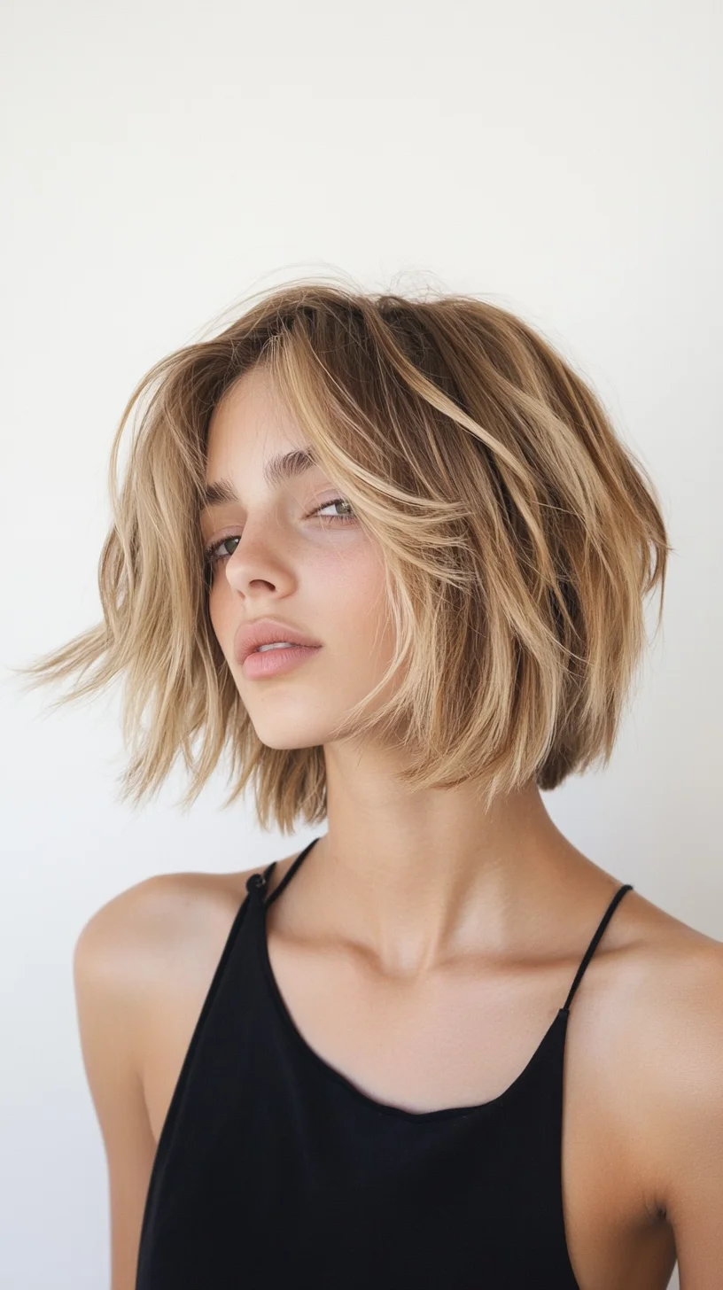 Effortlessly Chic The Textured Bob That Turns Heads