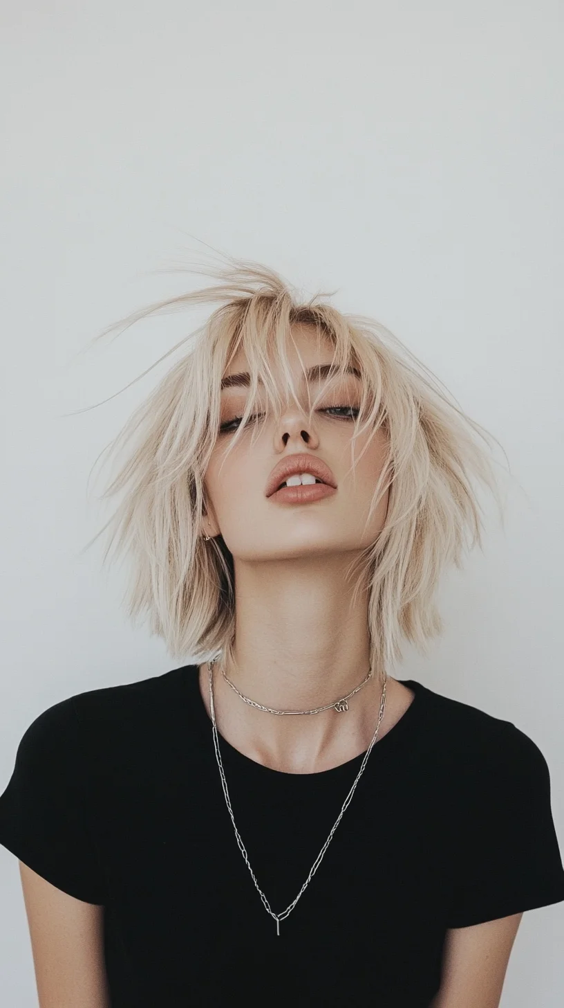 Effortlessly Chic: The Textured Bob with a Twist