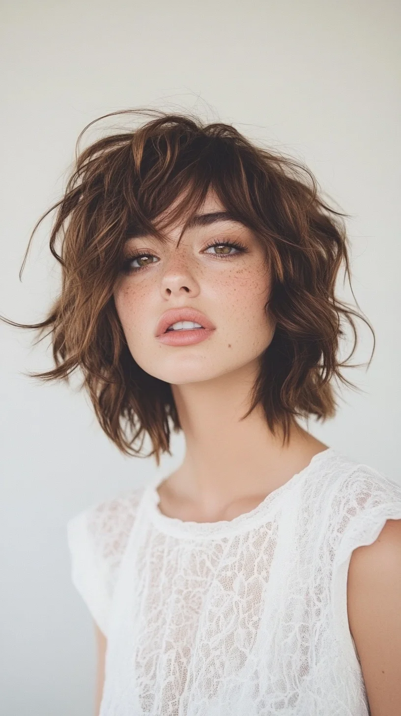 Effortlessly Chic: The Textured Bob with Soft Waves