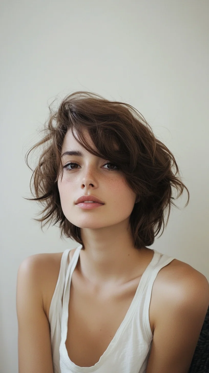 Effortlessly Chic: The Textured Bob with Soft Waves