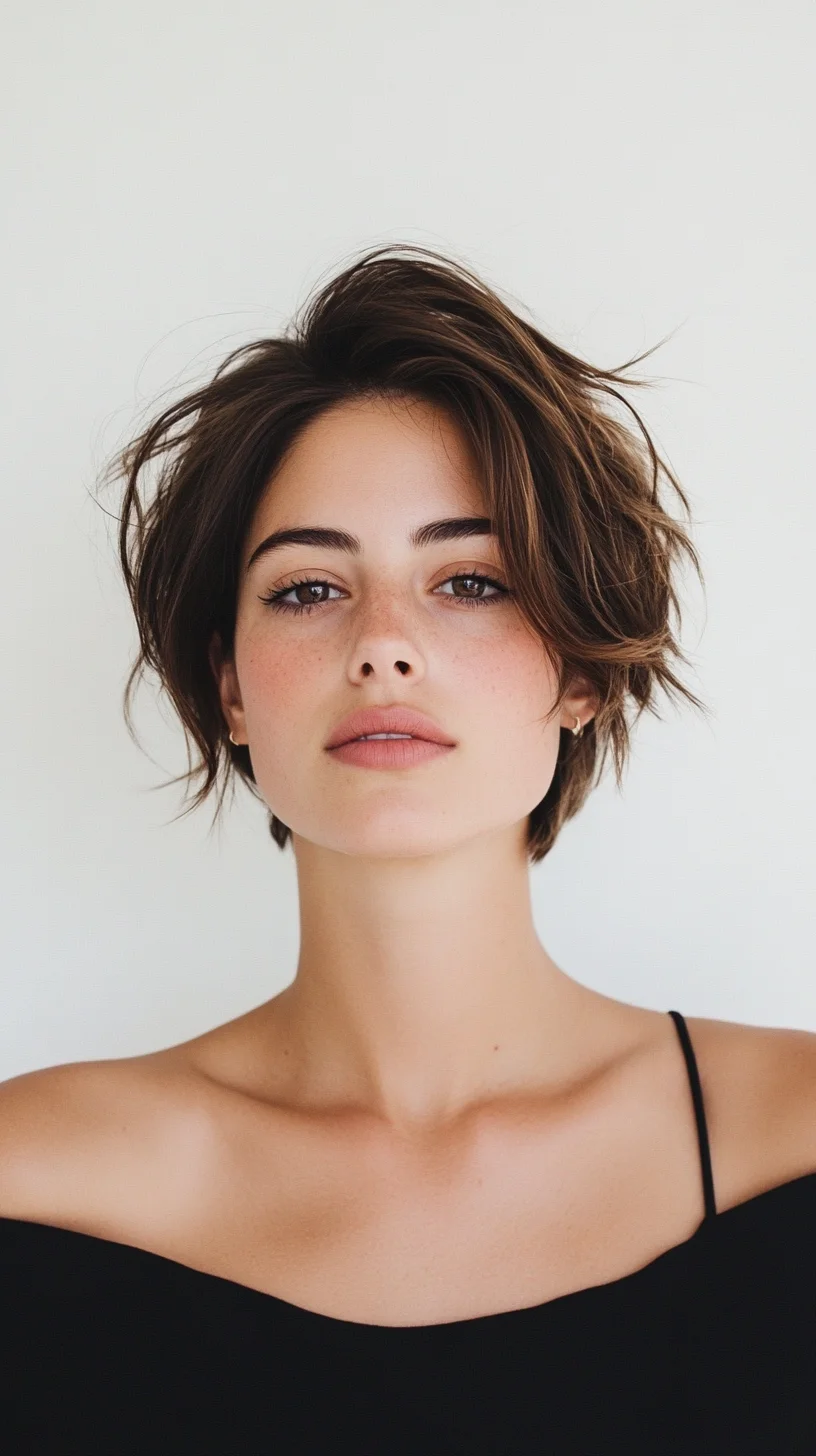 Effortlessly Chic The Textured Bob with Soft Waves