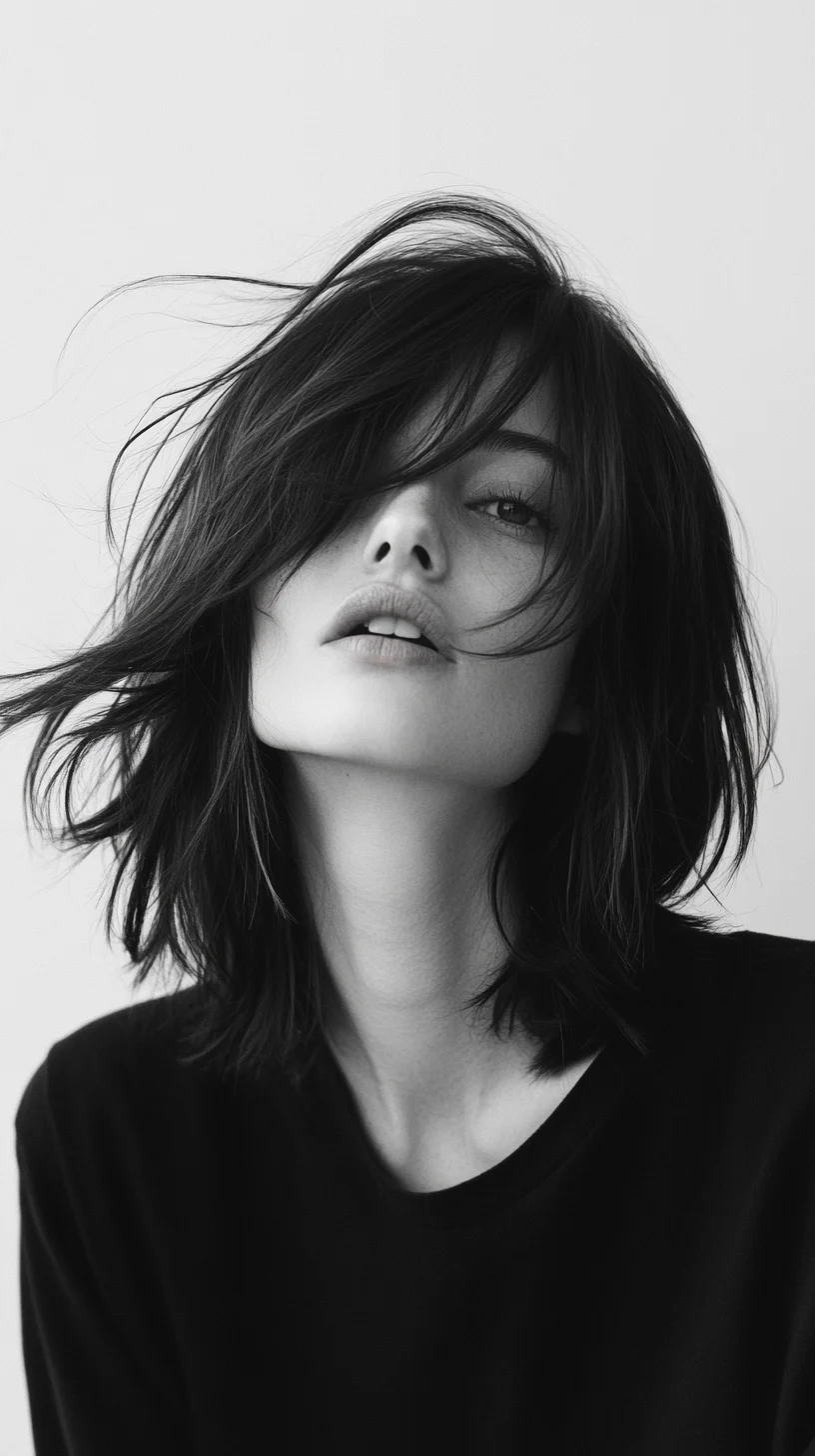 Effortlessly Chic: The Textured Bob with Wispy Layers