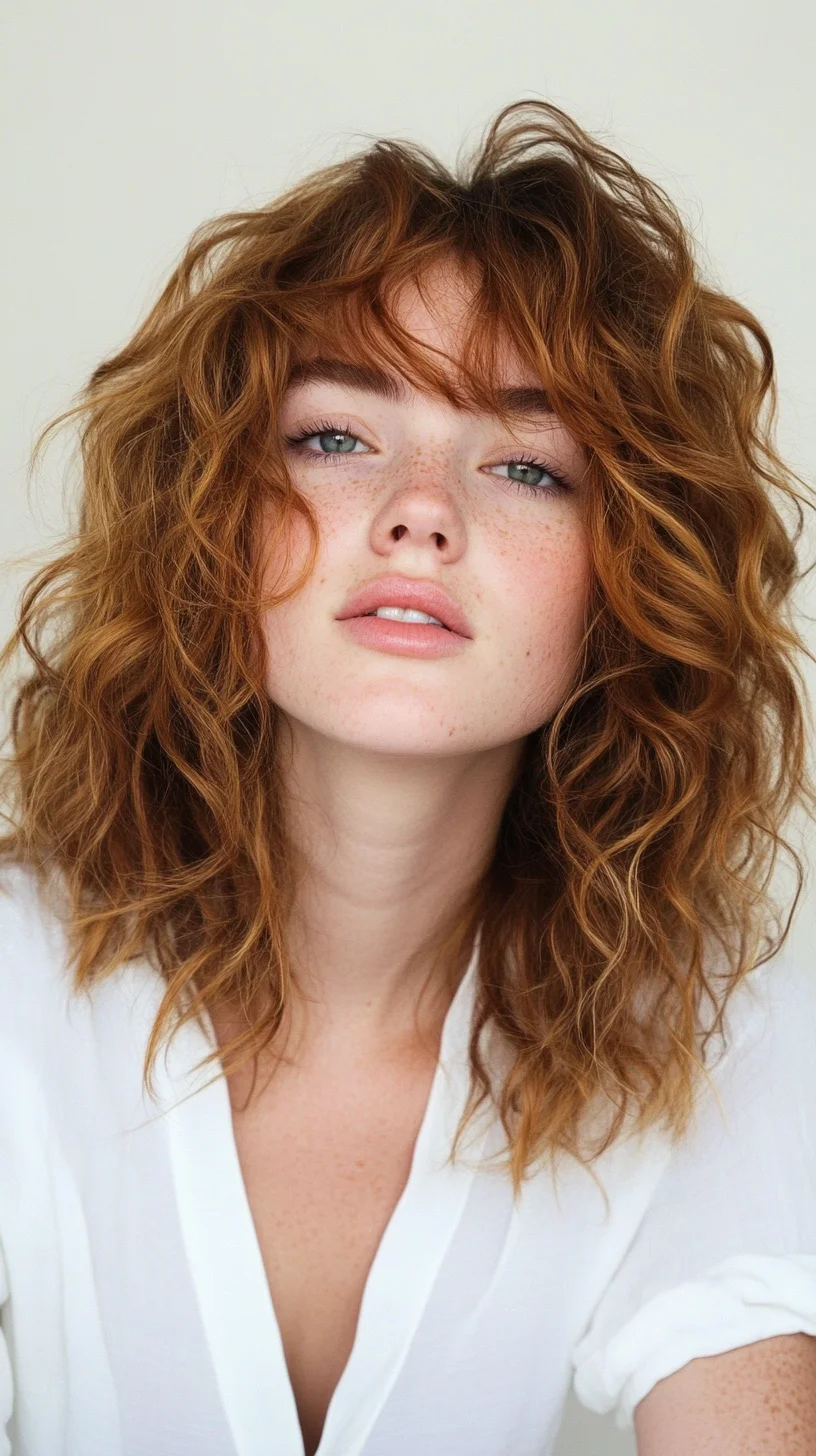 Effortlessly Chic: The Textured Curly Bob