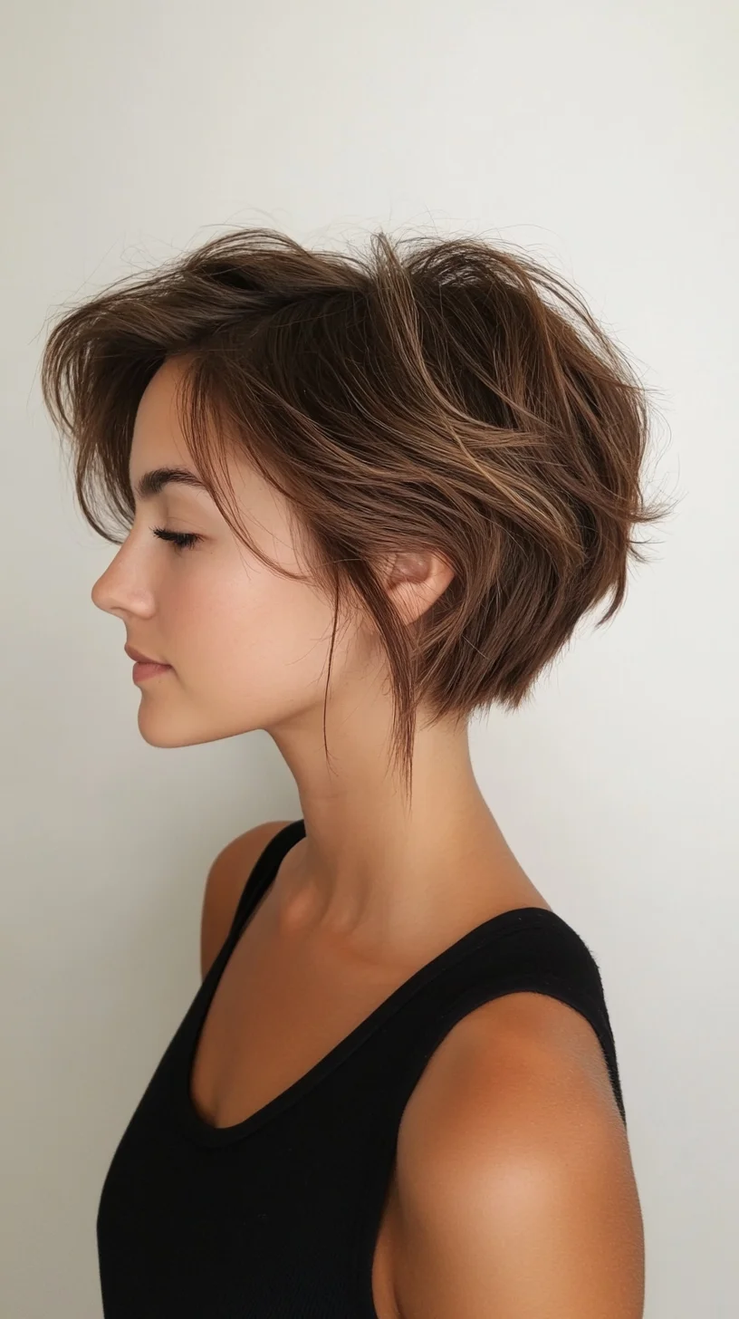 Effortlessly Chic The Textured Layered Bob