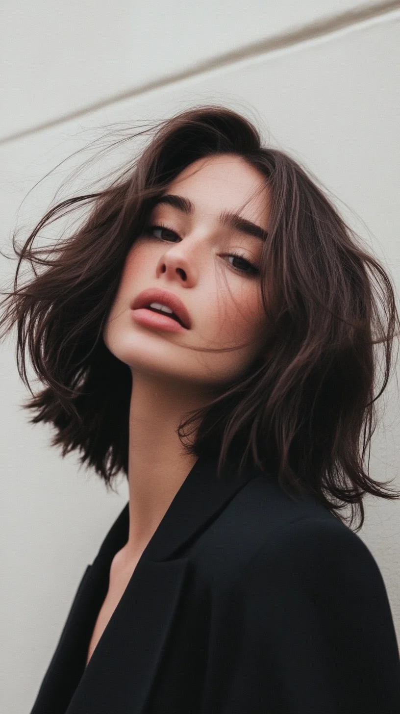 Effortlessly Chic: The Textured Lob for a Modern Edge