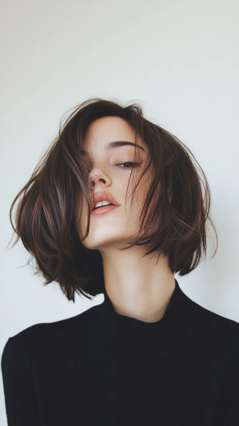 Effortlessly Chic The Textured Lob for Modern Elegance