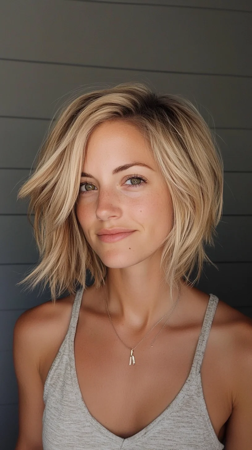 Effortlessly Chic: The Textured Lob Hairstyle