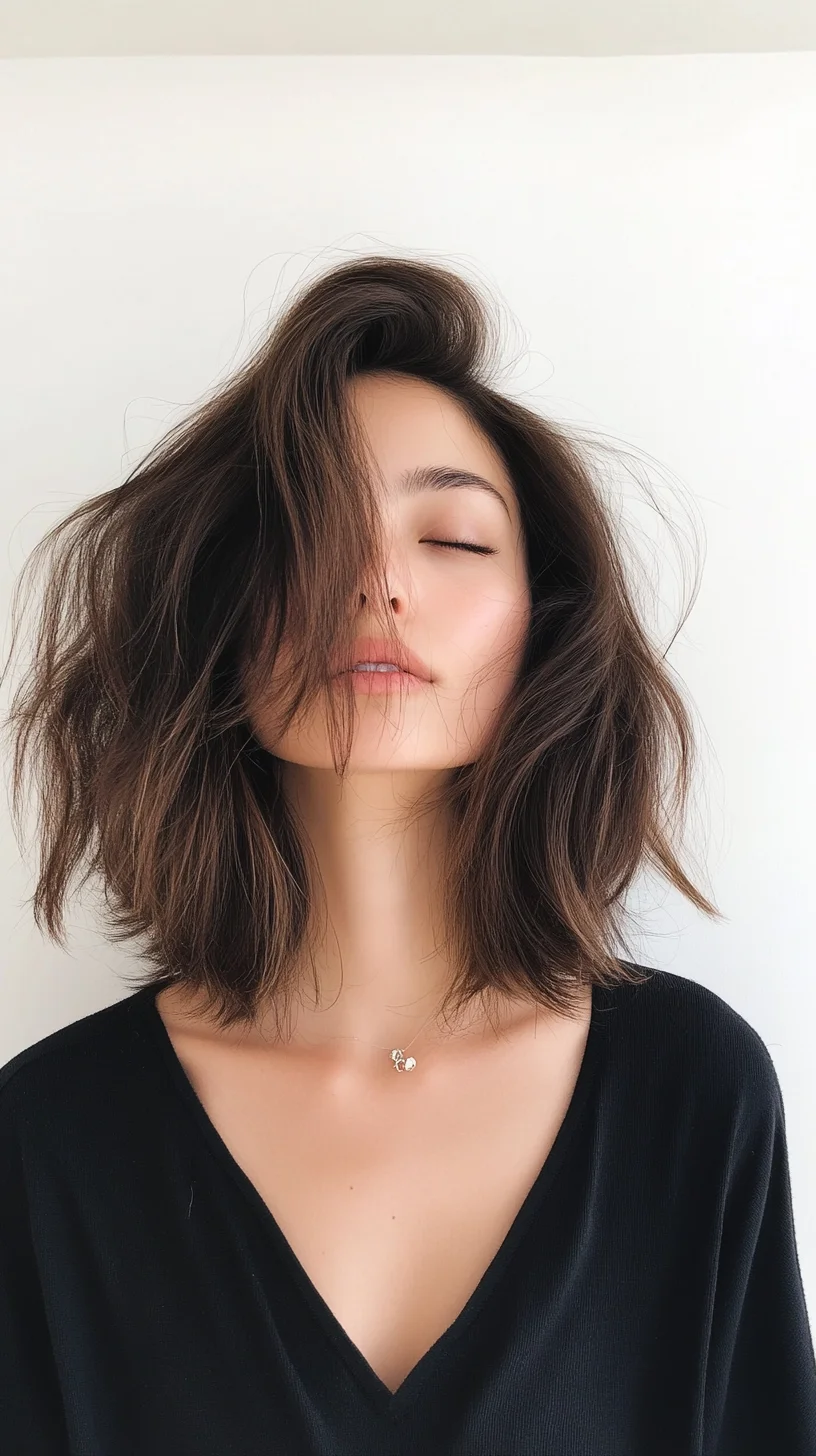 Effortlessly Chic The Textured Lob That Turns Heads