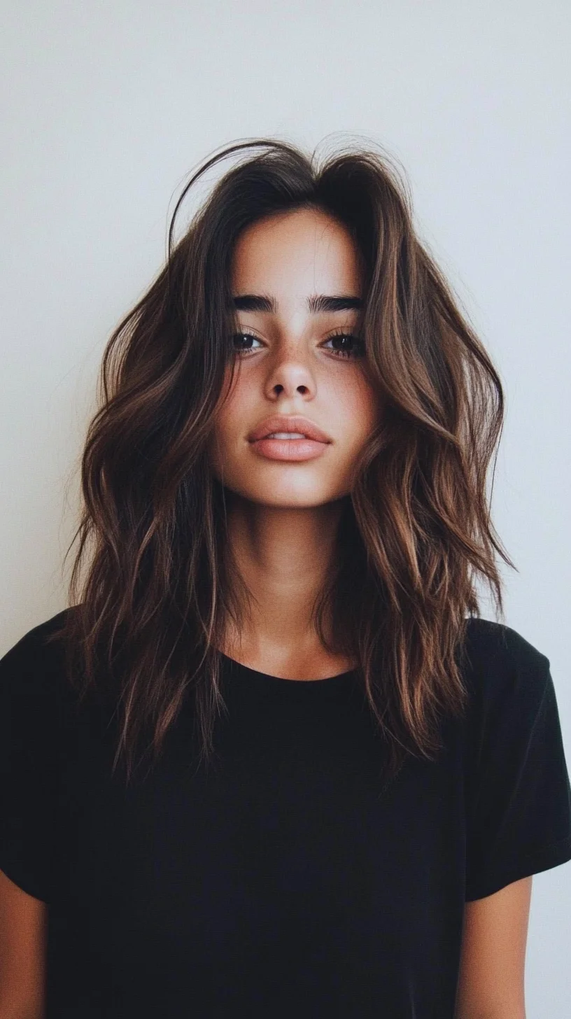 Effortlessly Chic: The Textured Lob with Beachy Waves