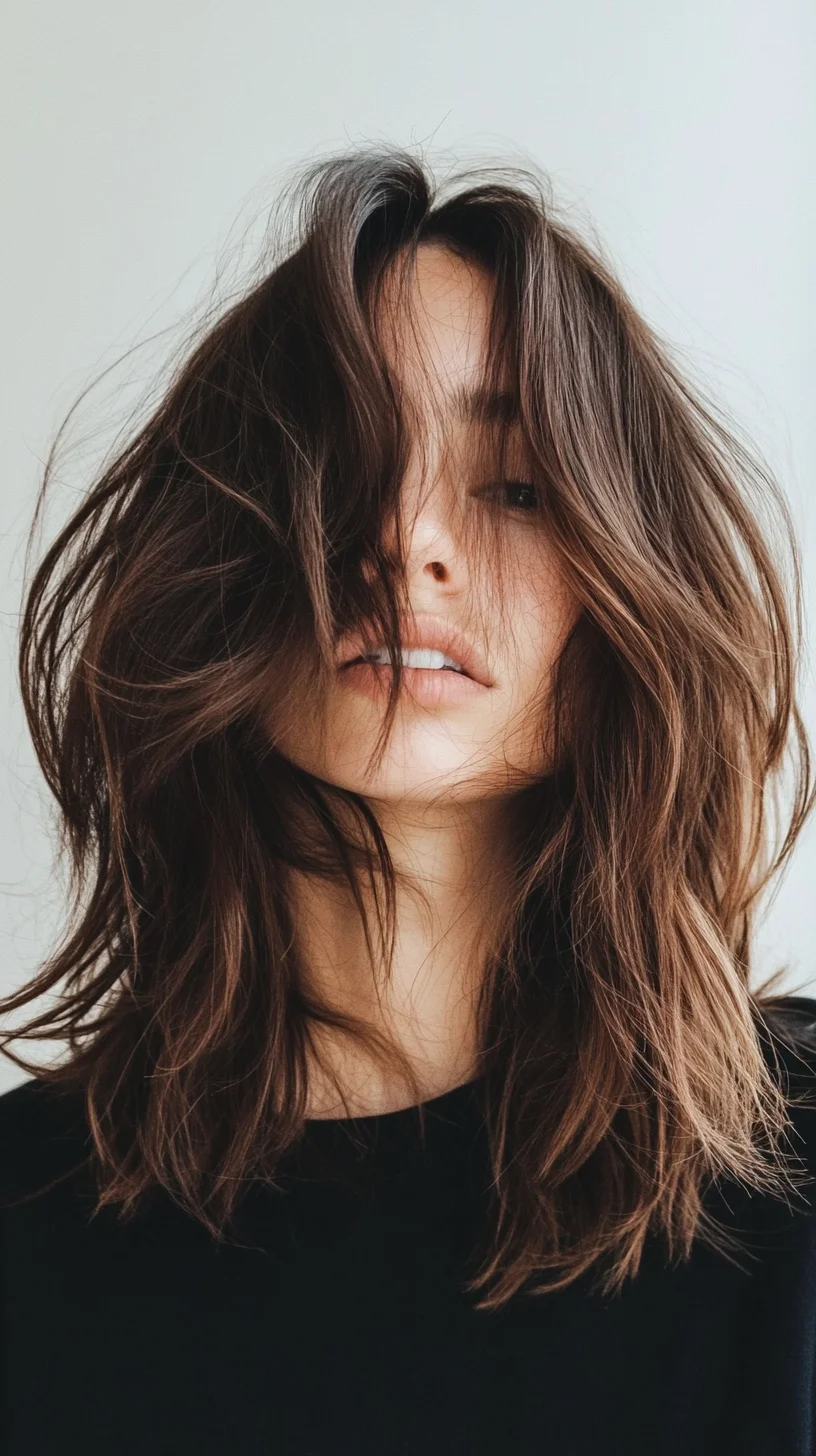 Effortlessly Chic: The Textured Lob with Face-Framing Layers