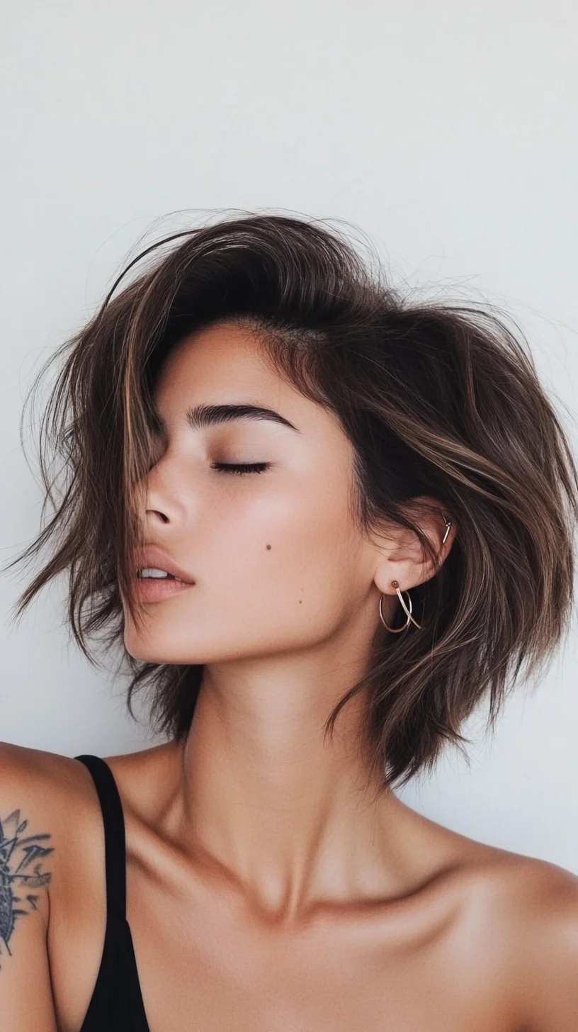 Effortlessly Chic: The Textured Lob with Soft Waves