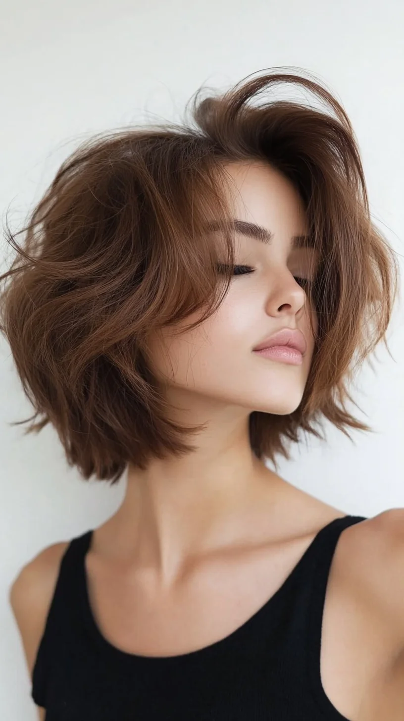 Effortlessly Chic The Textured Lob with Volume