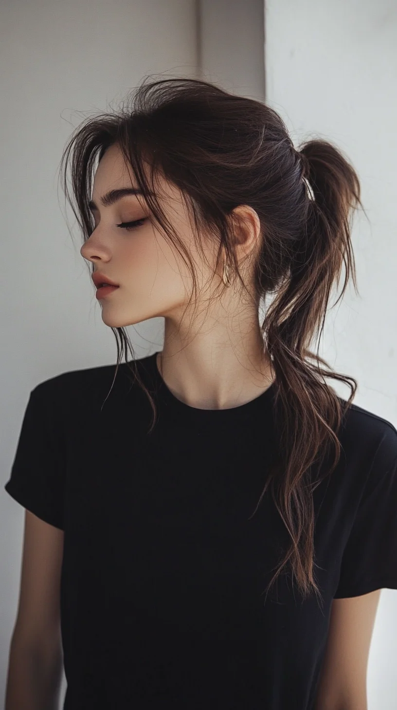 Effortlessly Chic The Textured Low Ponytail