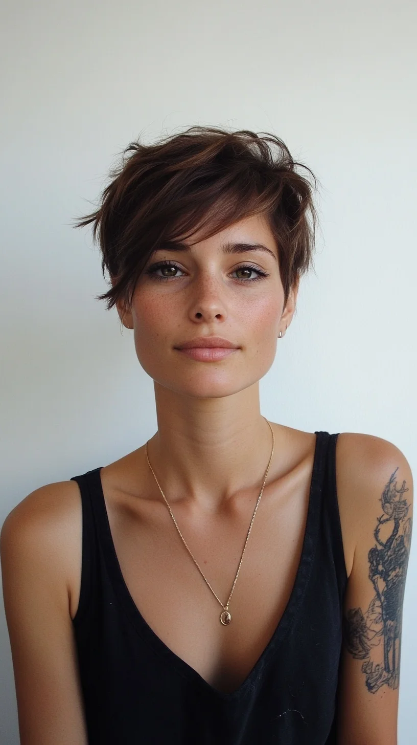 Effortlessly Chic: The Textured Pixie Cut