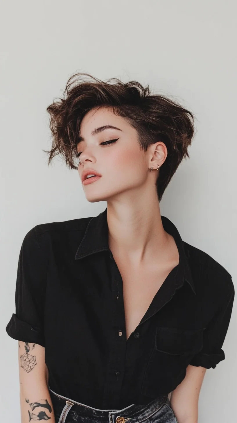 Effortlessly Chic: The Textured Pixie Cut