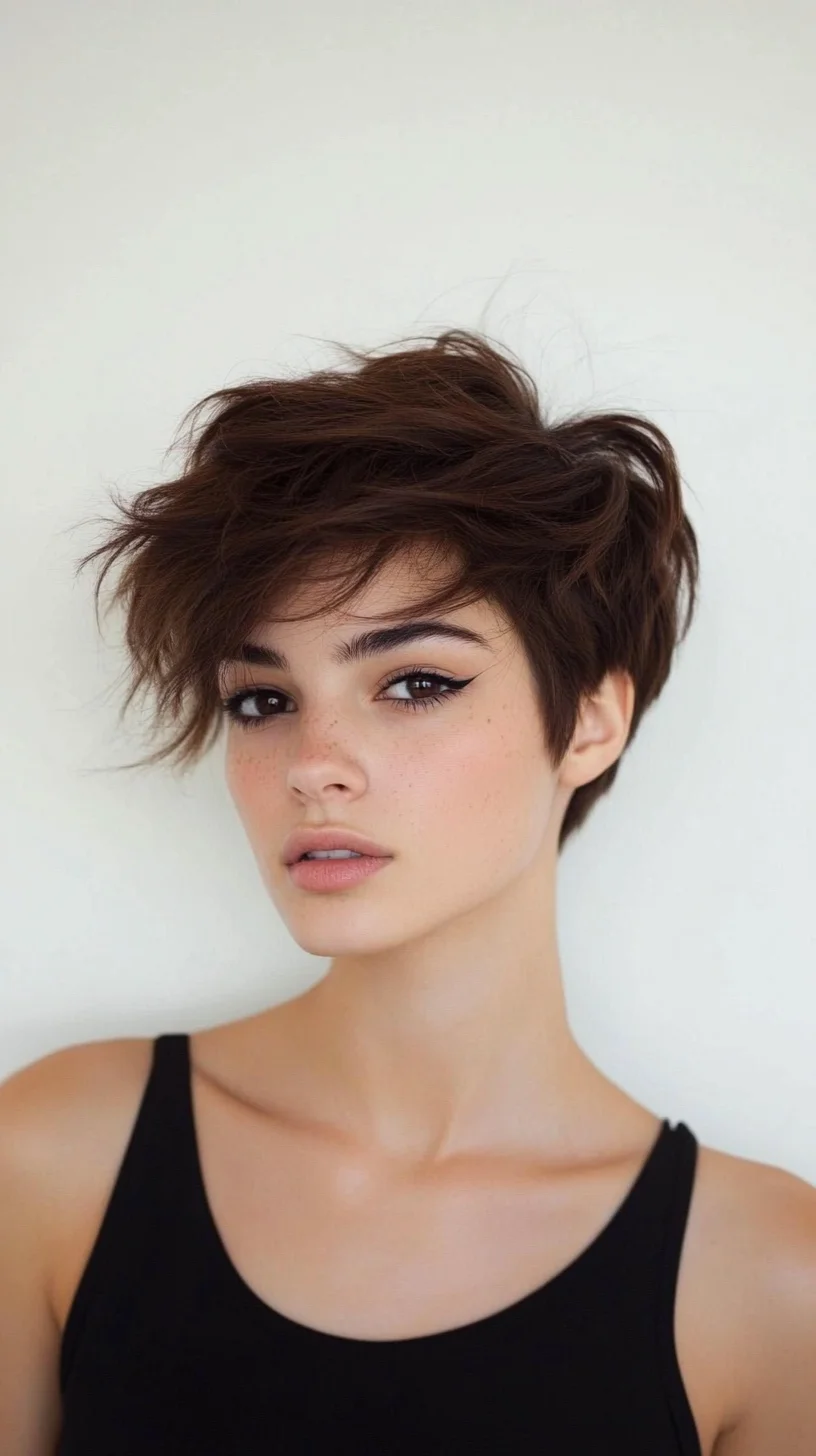 Effortlessly Chic The Textured Pixie Cut for Modern Glam