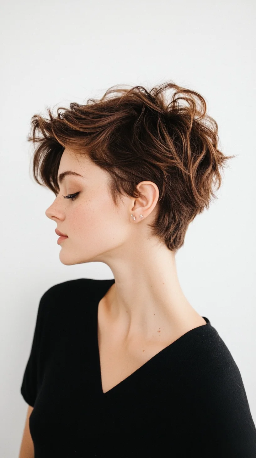 Effortlessly Chic The Textured Pixie Cut for Modern Elegance