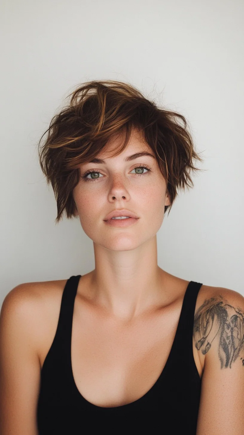 Effortlessly Chic The Textured Pixie Cut for Modern Elegance