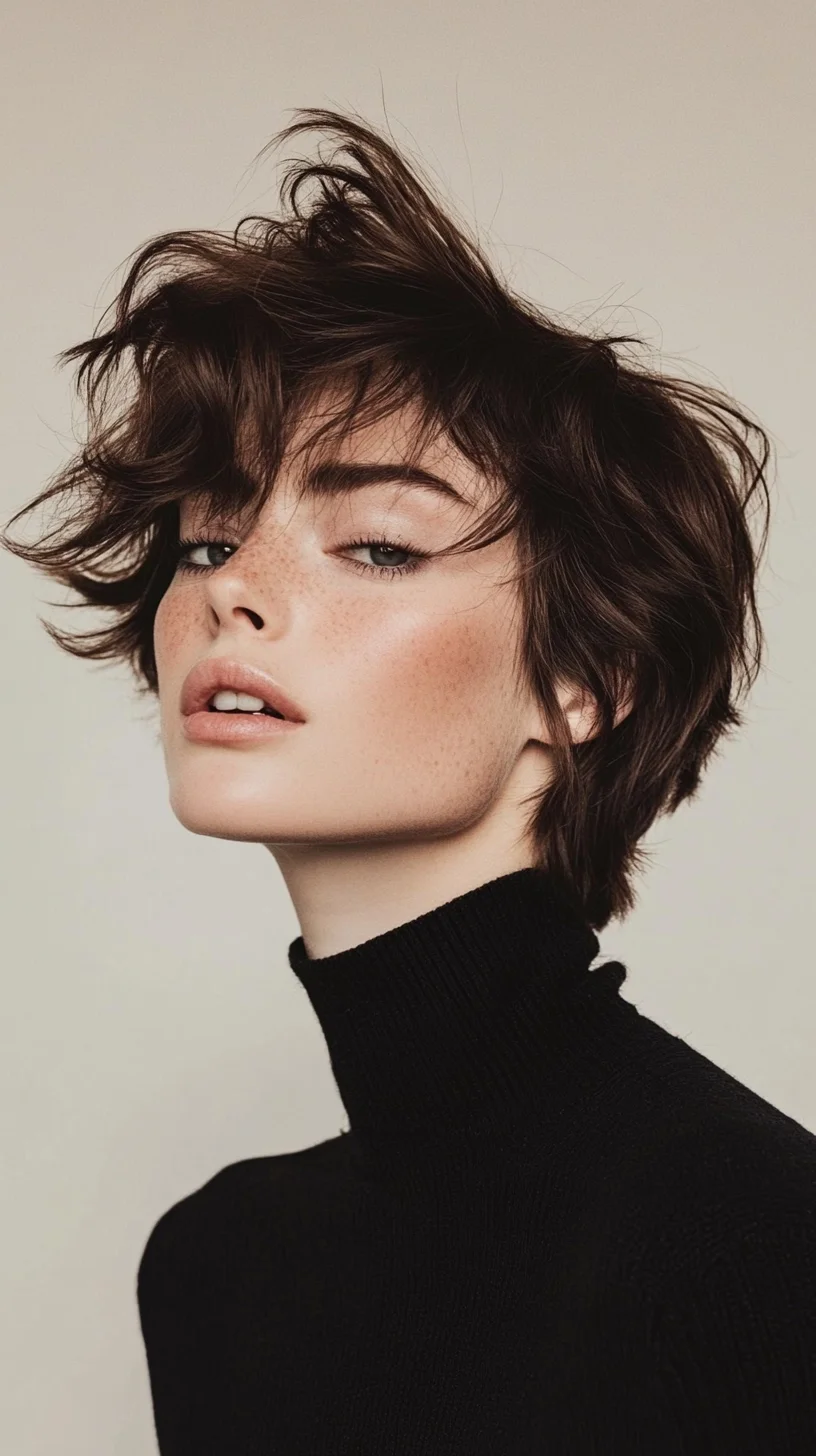 Effortlessly Chic: The Textured Pixie Cut with Flirty Volume